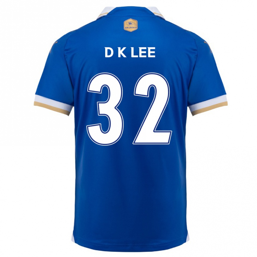 Kids Football Kyu-Dong Lee #32 Blue White Home Jersey 2024/25 T-Shirt Nz