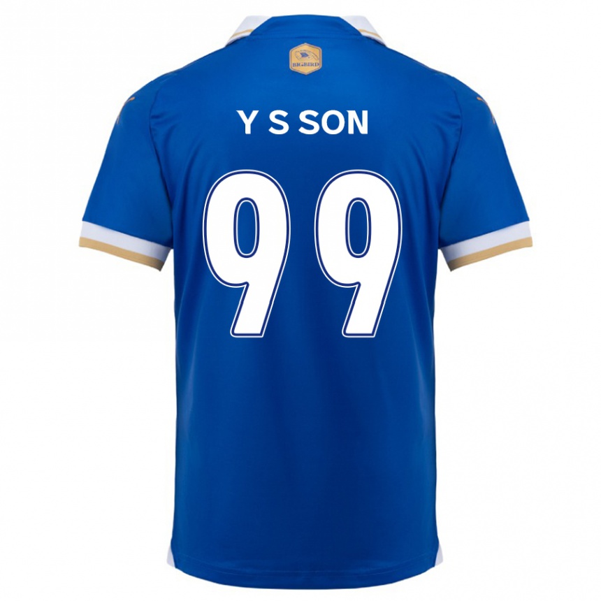 Kids Football Suk-Yong Son #99 Blue White Home Jersey 2024/25 T-Shirt Nz