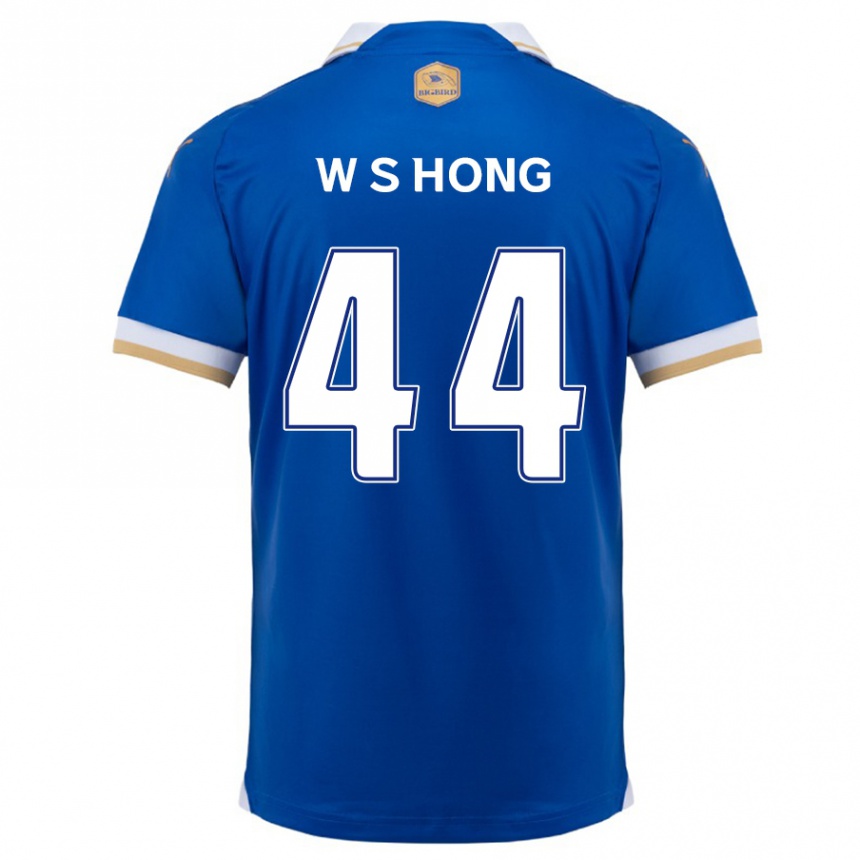 Kids Football Sang-Won Hong #44 Blue White Home Jersey 2024/25 T-Shirt Nz