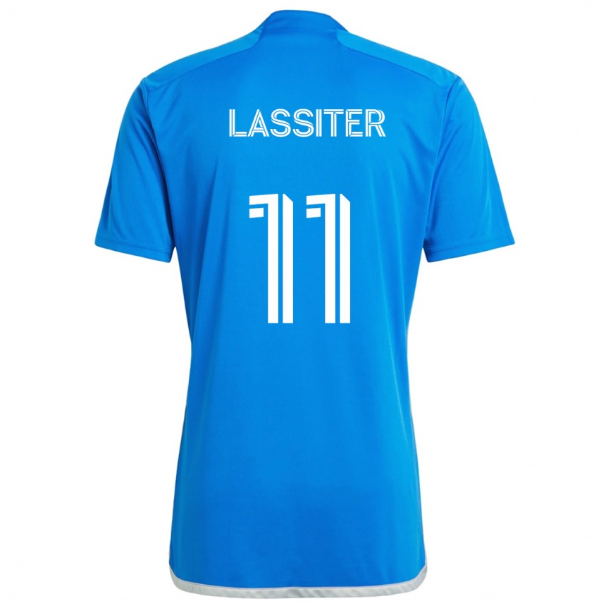 Kids Football Ariel Lassiter #11 Blue White Home Jersey 2024/25 T-Shirt Nz