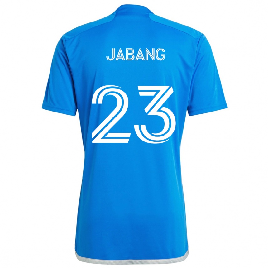 Kids Football Ousman Jabang #23 Blue White Home Jersey 2024/25 T-Shirt Nz