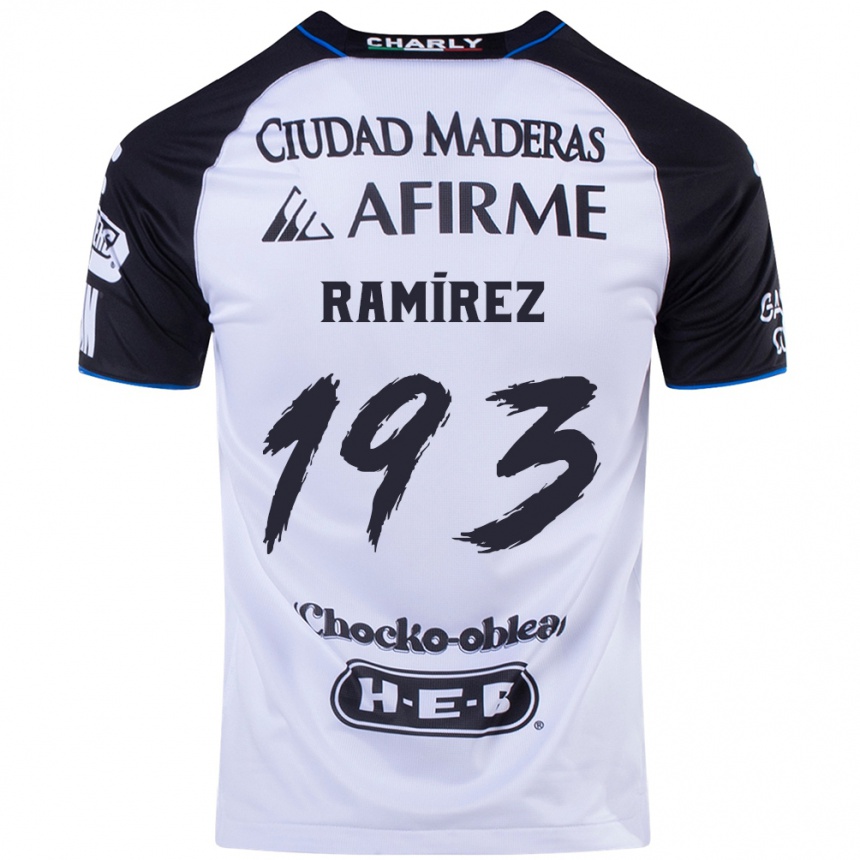 Kids Football Ángel Ramírez #193 Black Blue Home Jersey 2024/25 T-Shirt Nz