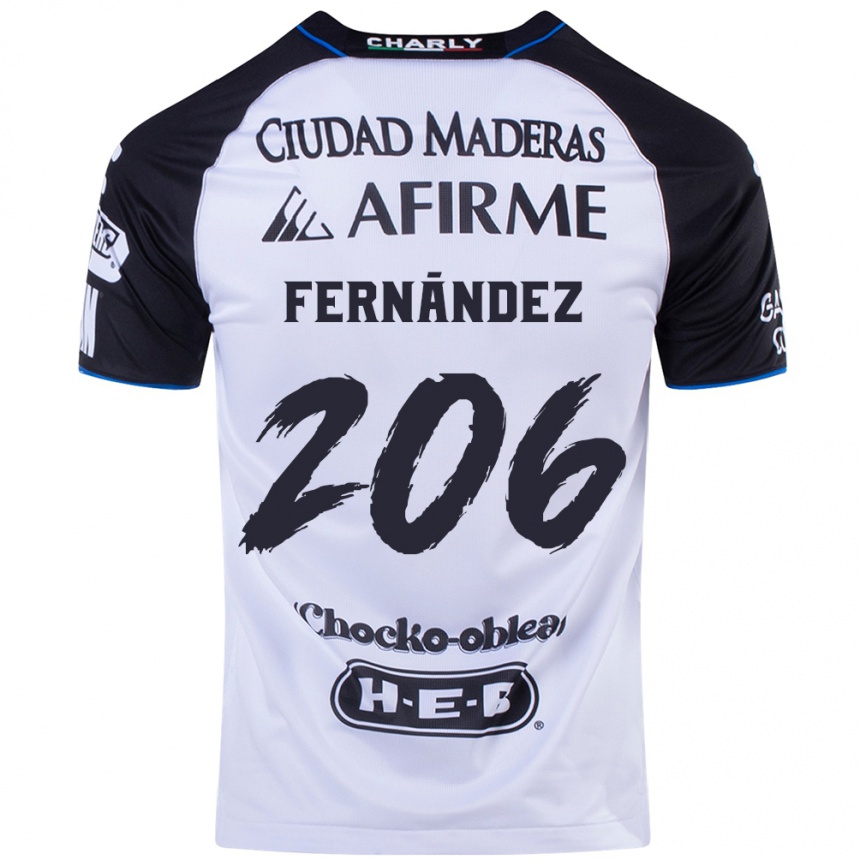 Kids Football Erik Fernández #206 Black Blue Home Jersey 2024/25 T-Shirt Nz