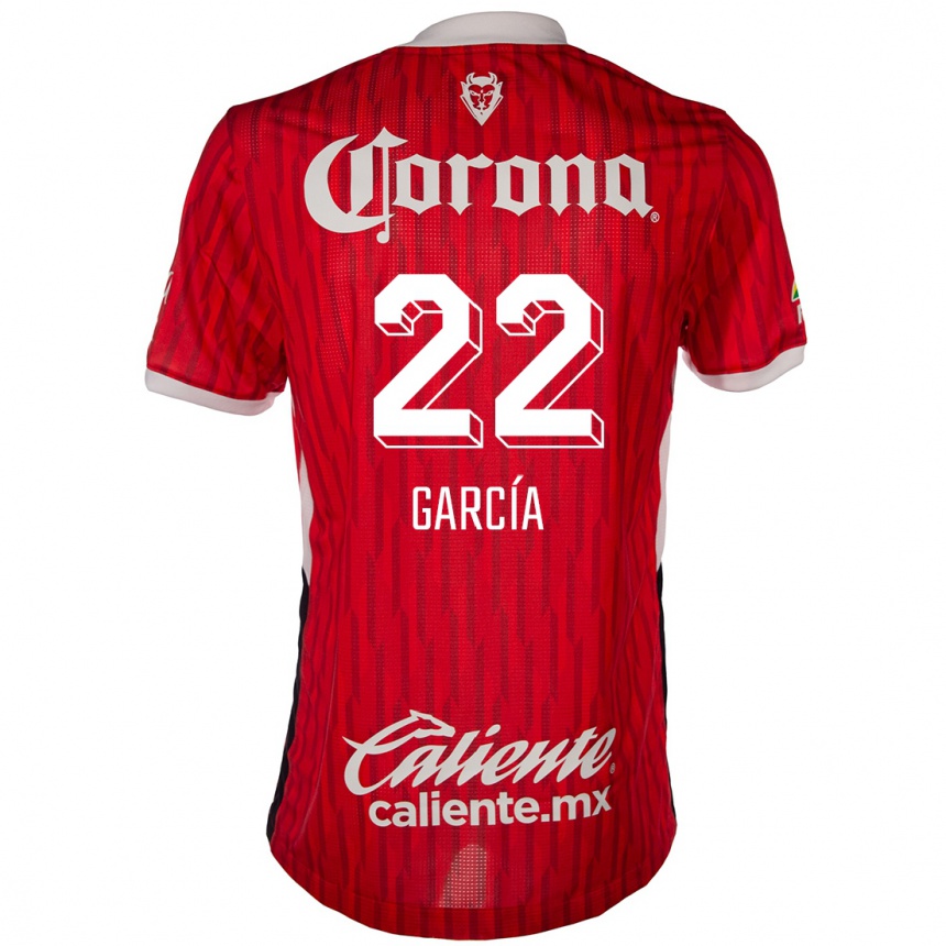 Kids Football Luis García #22 Red White Home Jersey 2024/25 T-Shirt Nz