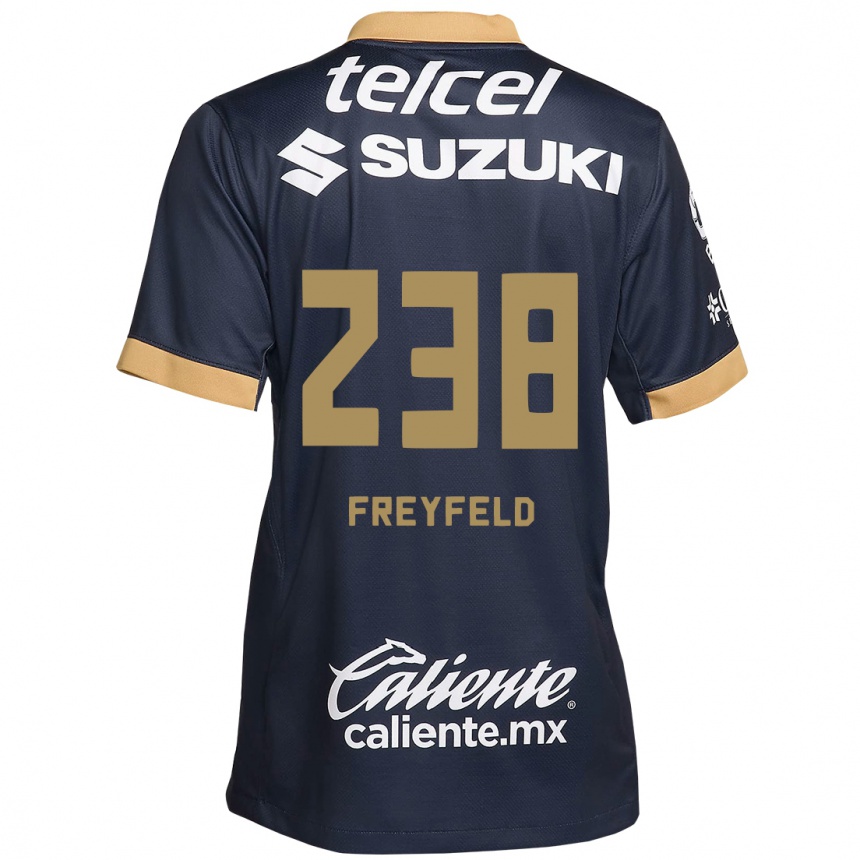 Kids Football Julián Freyfeld #238 Obsidian Gold White Away Jersey 2024/25 T-Shirt Nz