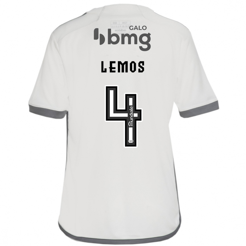 Kids Football Mauricio Lemos #4 Off White Away Jersey 2024/25 T-Shirt Nz