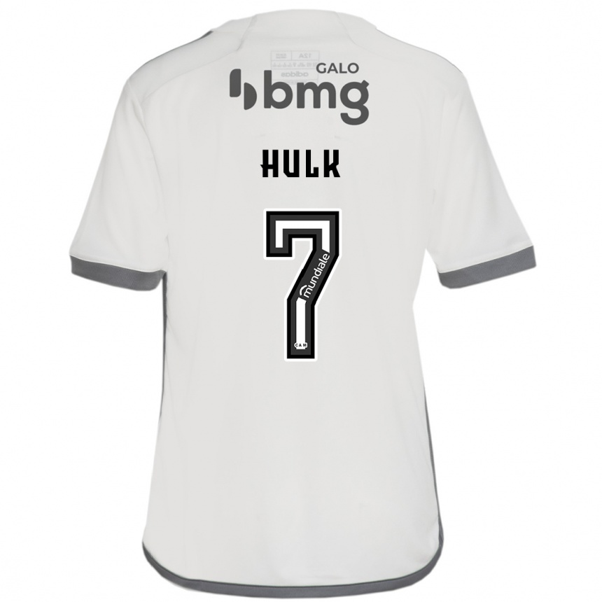 Kids Football Hulk #7 Off White Away Jersey 2024/25 T-Shirt Nz