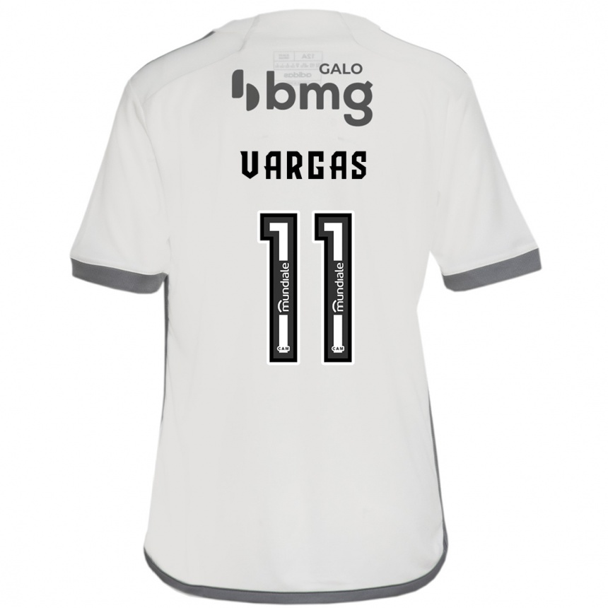 Kids Football Eduardo Vargas #11 Off White Away Jersey 2024/25 T-Shirt Nz