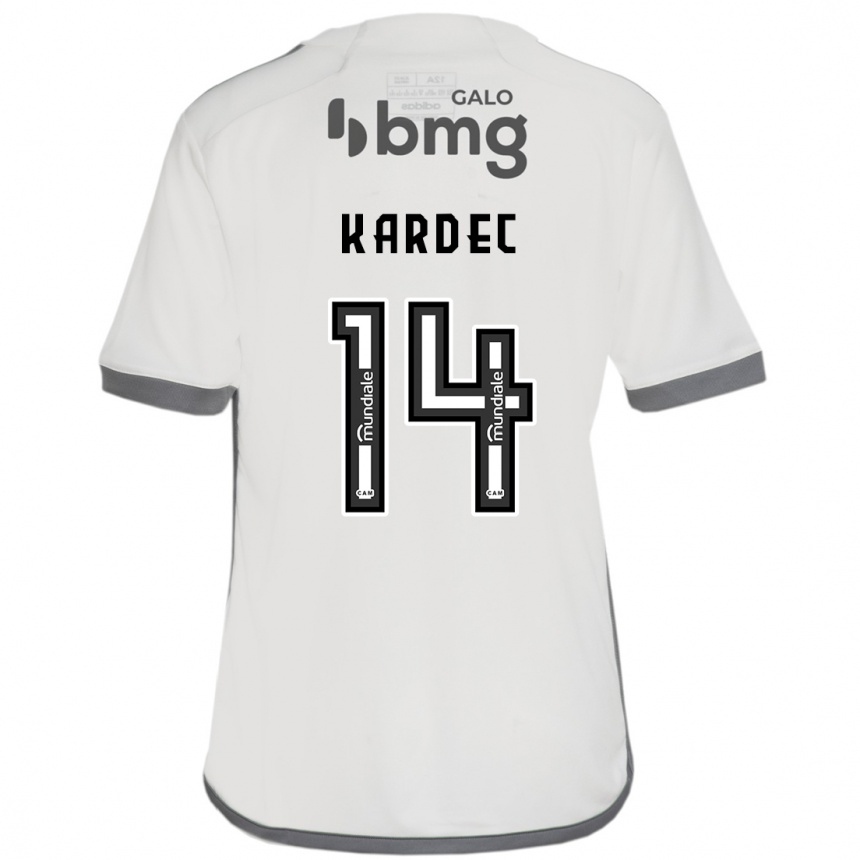 Kids Football Alan Kardec #14 Off White Away Jersey 2024/25 T-Shirt Nz