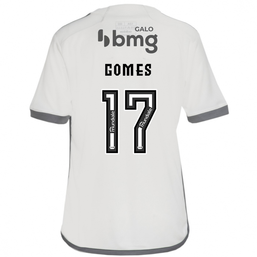 Kids Football Igor Gomes #17 Off White Away Jersey 2024/25 T-Shirt Nz