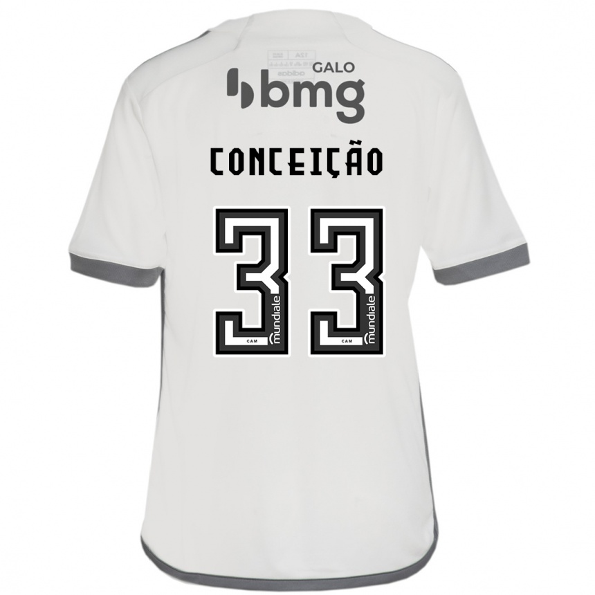 Kids Football Robert Conceição #33 Off White Away Jersey 2024/25 T-Shirt Nz