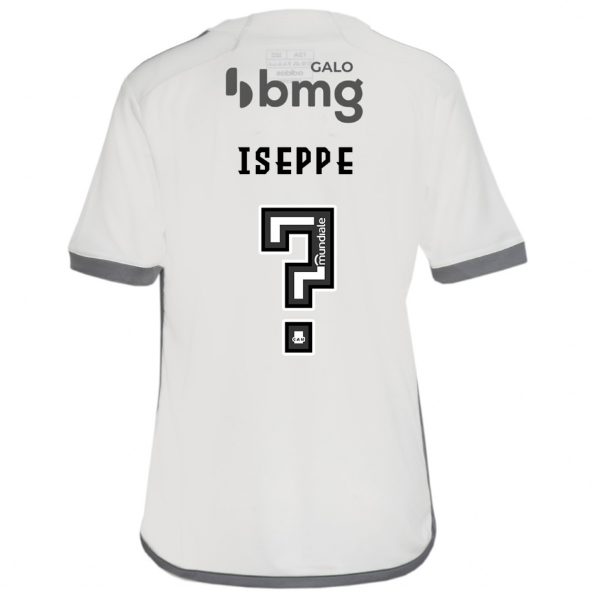 Kids Football Mateus Iseppe #0 Off White Away Jersey 2024/25 T-Shirt Nz