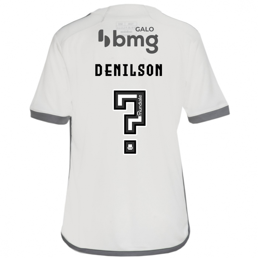 Kids Football Denilson #0 Off White Away Jersey 2024/25 T-Shirt Nz