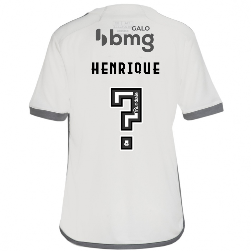 Kids Football Bruno Henrique #0 Off White Away Jersey 2024/25 T-Shirt Nz