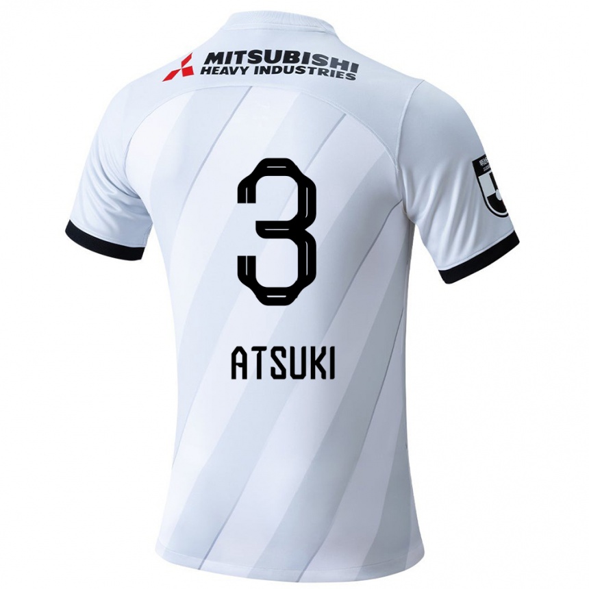 Kids Football Atsuki Ito #3 White Grey Away Jersey 2024/25 T-Shirt Nz