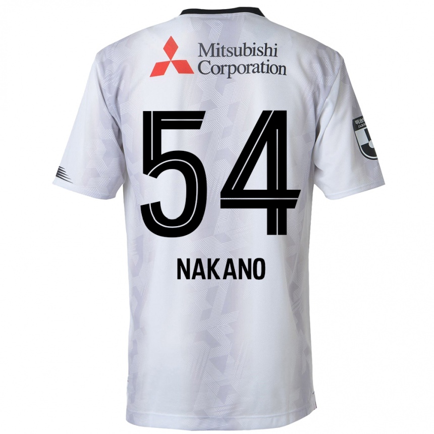 Kids Football Yui Nakano #54 White Black Away Jersey 2024/25 T-Shirt Nz