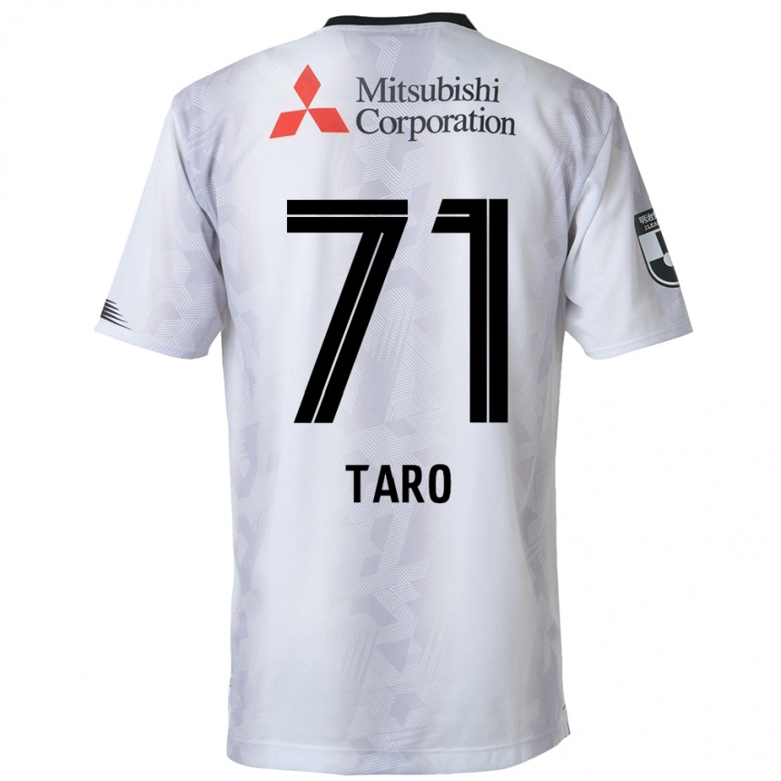 Kids Football Ryotaro Araki #71 White Black Away Jersey 2024/25 T-Shirt Nz