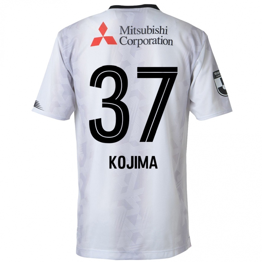 Kids Football Satsuki Kojima #37 White Black Away Jersey 2024/25 T-Shirt Nz