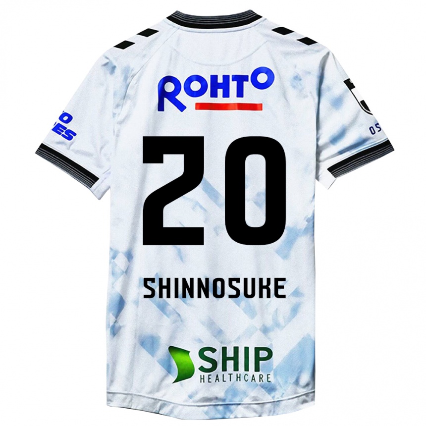 Kids Football Shinnosuke Nakatani #20 White Black Away Jersey 2024/25 T-Shirt Nz