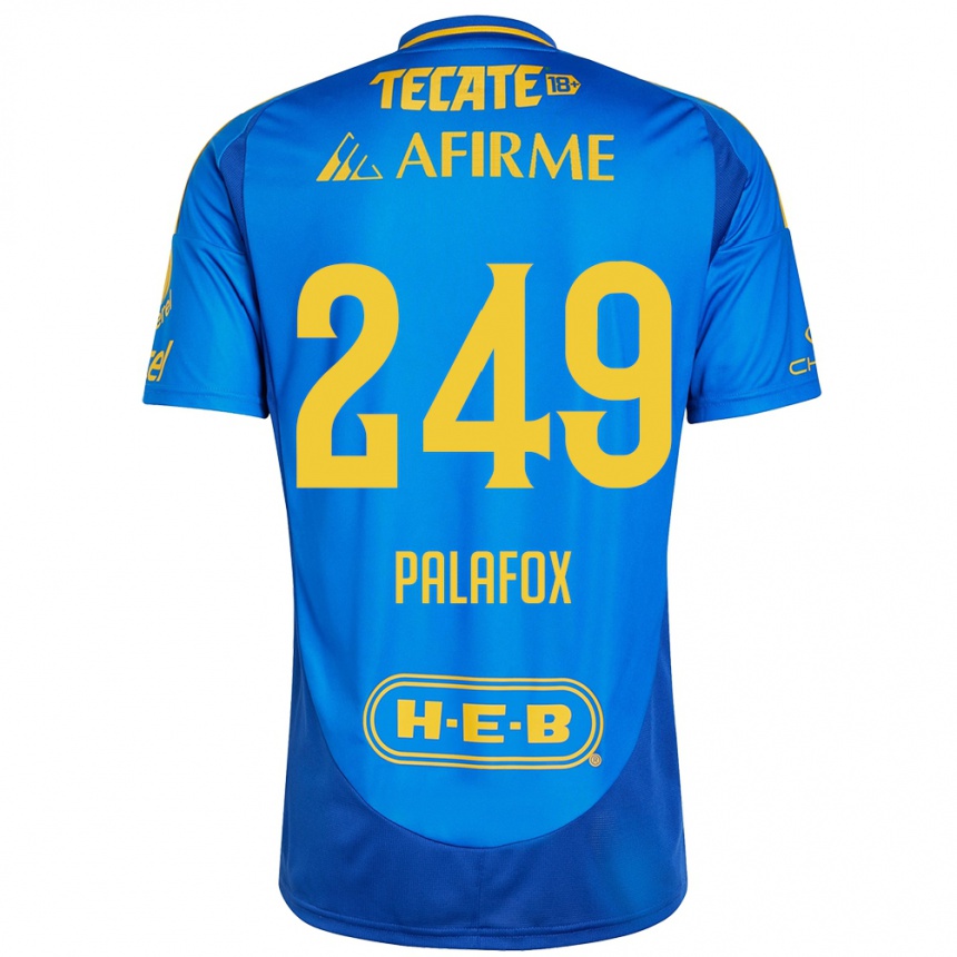 Kids Football José Palafox #249 Blue Yellow Away Jersey 2024/25 T-Shirt Nz