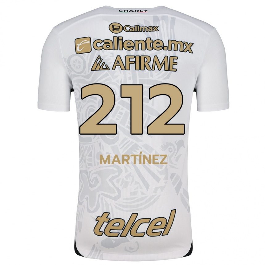 Kids Football Juan Martínez #212 White Black Away Jersey 2024/25 T-Shirt Nz