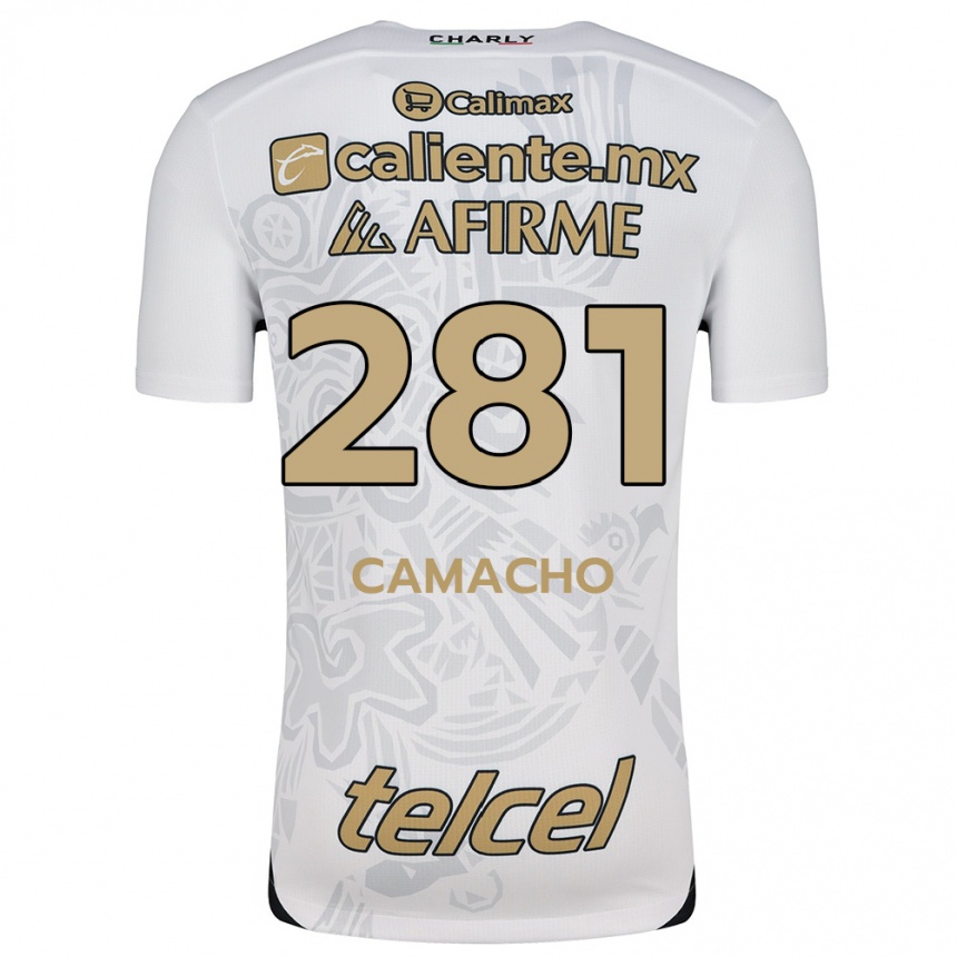 Kids Football Javier Camacho #281 White Black Away Jersey 2024/25 T-Shirt Nz