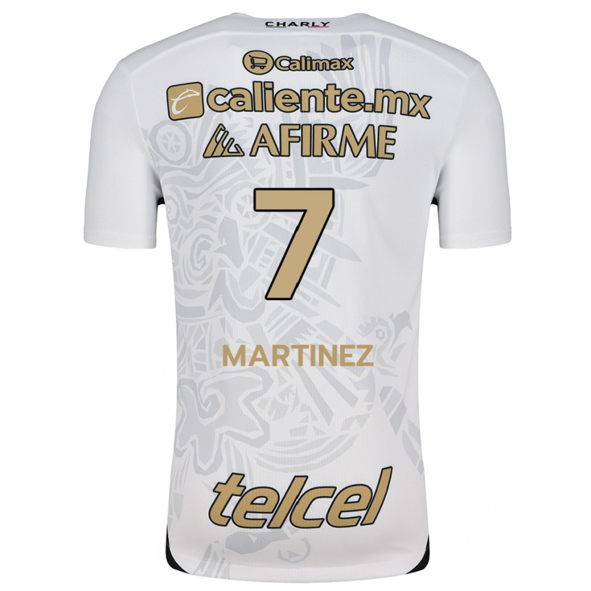 Kids Football Alejandro Martínez #7 White Black Away Jersey 2024/25 T-Shirt Nz