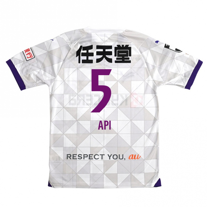 Kids Football Hisashi Appiah Tawiah #5 White Purple Away Jersey 2024/25 T-Shirt Nz