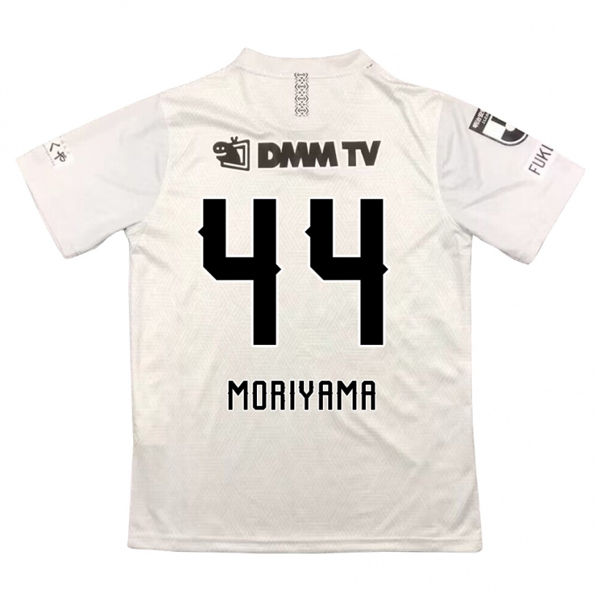 Kids Football Kimiya Moriyama #44 Gray Black Away Jersey 2024/25 T-Shirt Nz