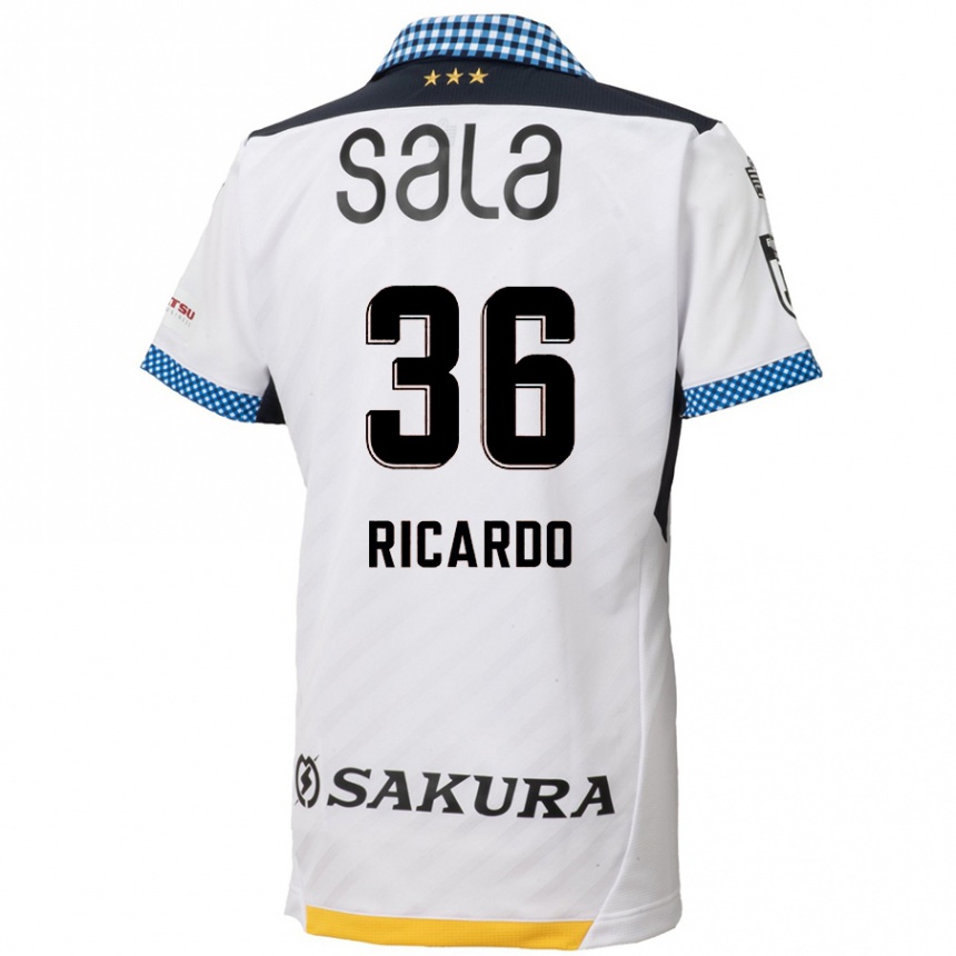 Kids Football Ricardo Graça #36 White Black Away Jersey 2024/25 T-Shirt Nz