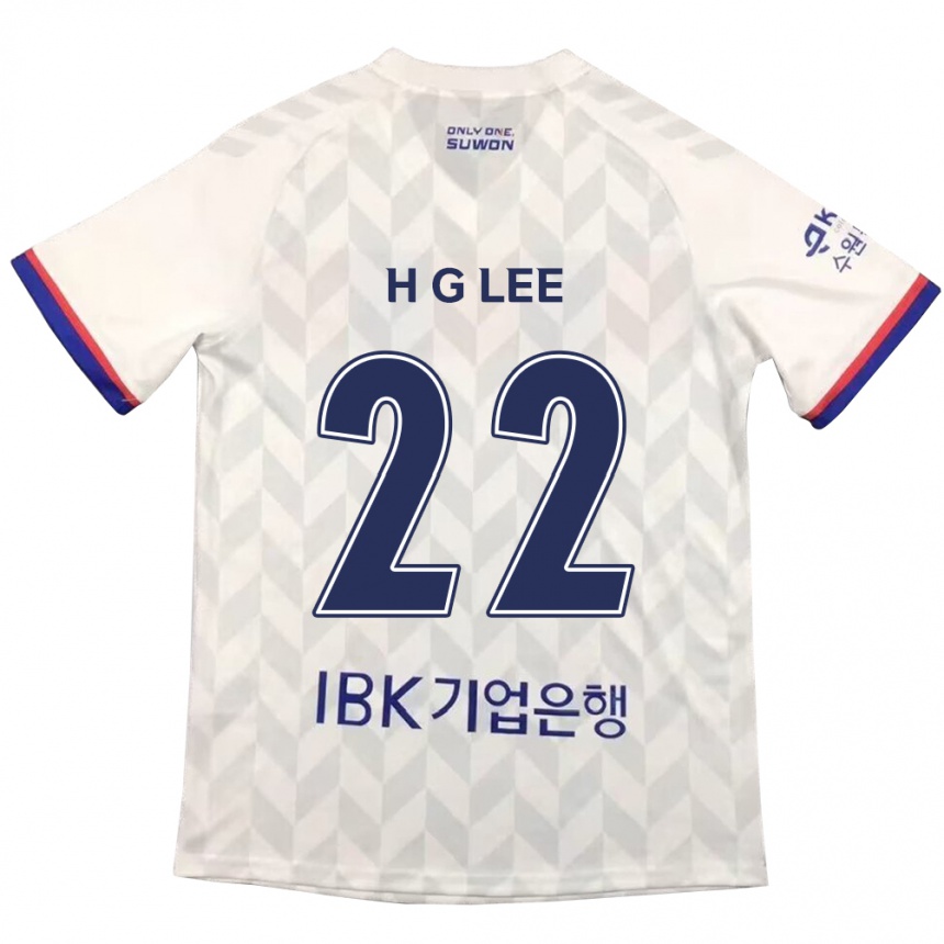 Kids Football Gwang-Hyeok Lee #22 White Blue Away Jersey 2024/25 T-Shirt Nz