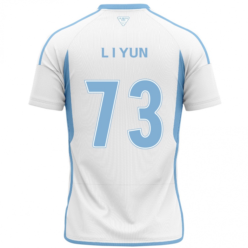 Kids Football Il-Lok Yun #73 White Blue Away Jersey 2024/25 T-Shirt Nz