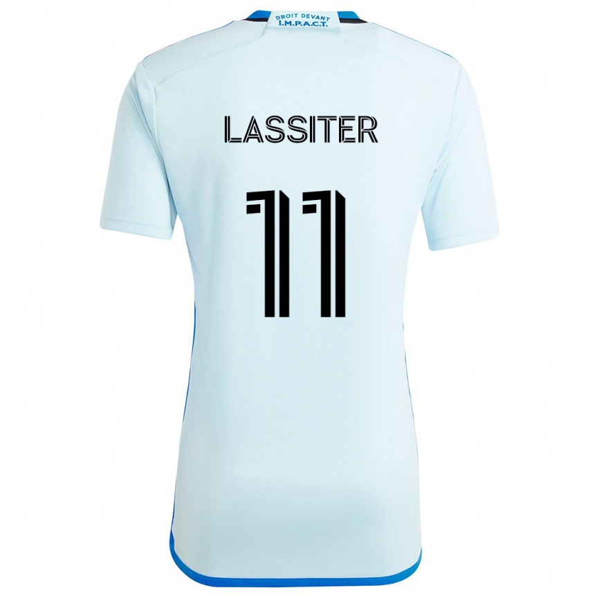 Kids Football Ariel Lassiter #11 Ice Blue Away Jersey 2024/25 T-Shirt Nz