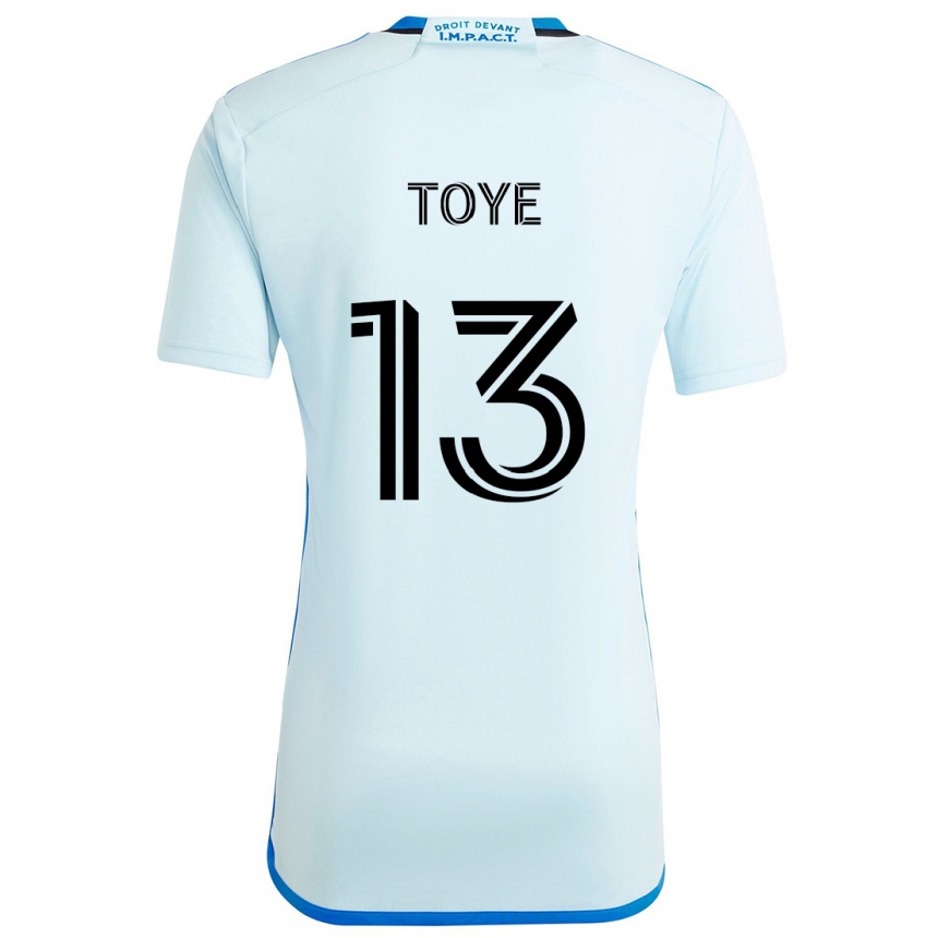 Kids Football Mason Toye #13 Ice Blue Away Jersey 2024/25 T-Shirt Nz