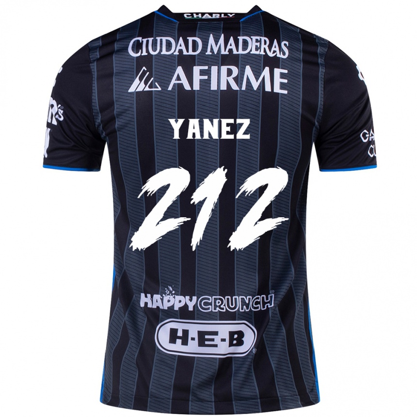 Kids Football Sebastián Yánez #212 White Black Away Jersey 2024/25 T-Shirt Nz