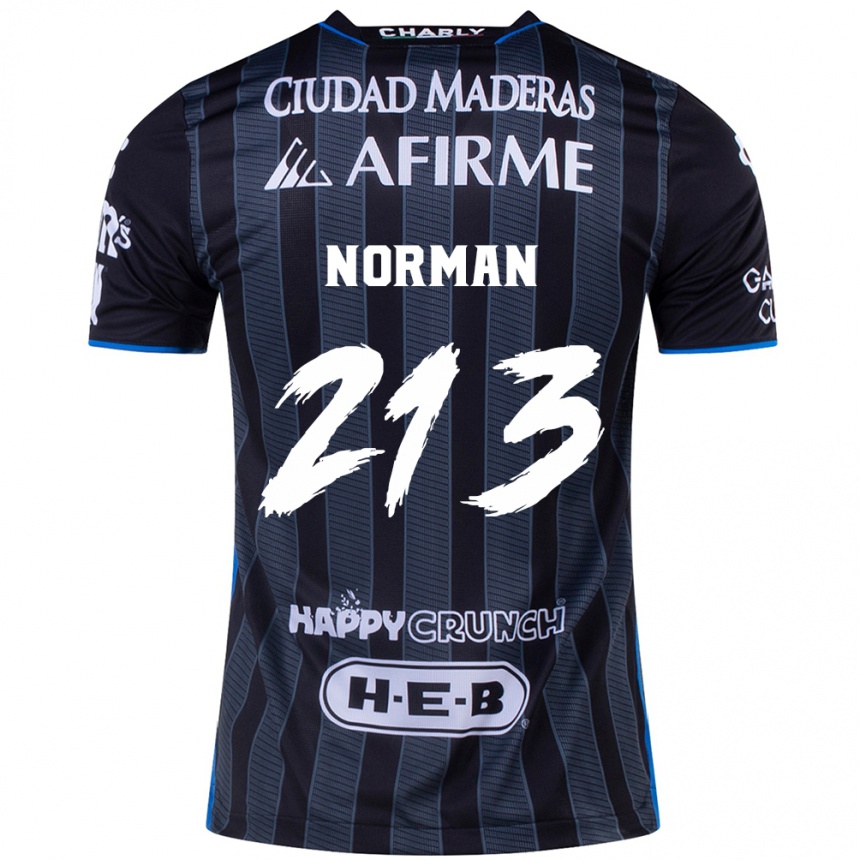 Kids Football Humberto Norman #213 White Black Away Jersey 2024/25 T-Shirt Nz