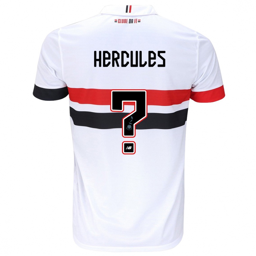 Men Football Hercules #0 White Red Black Home Jersey 2024/25 T-Shirt Nz