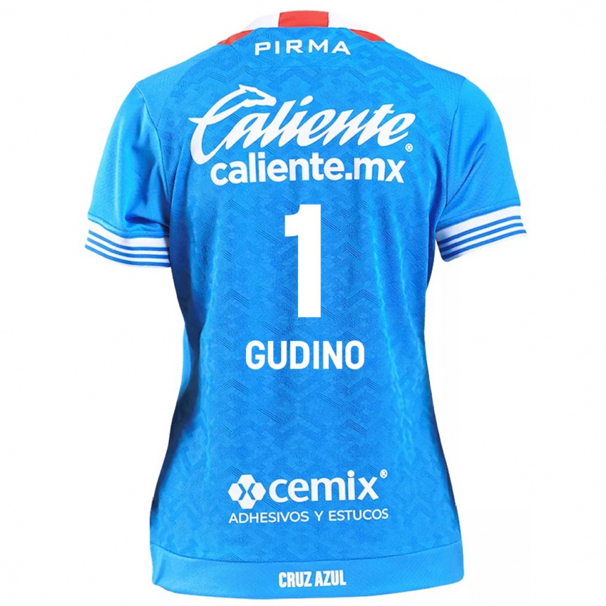 Men Football Andres Gudino #1 Sky Blue Home Jersey 2024/25 T-Shirt Nz