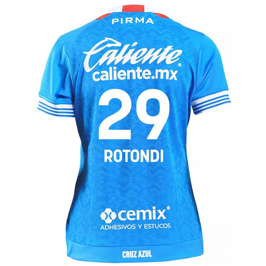 Men Football Carlos Rotondi #29 Sky Blue Home Jersey 2024/25 T-Shirt Nz