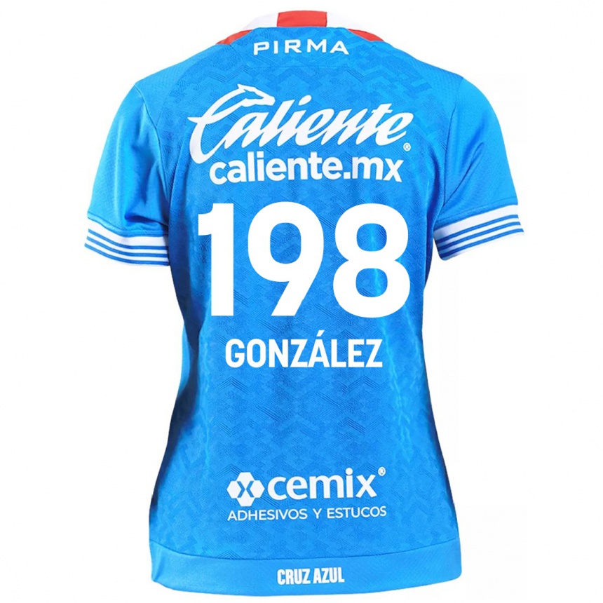 Men Football Kenneth González #198 Sky Blue Home Jersey 2024/25 T-Shirt Nz