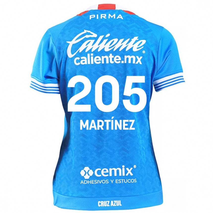 Men Football César Martínez #205 Sky Blue Home Jersey 2024/25 T-Shirt Nz