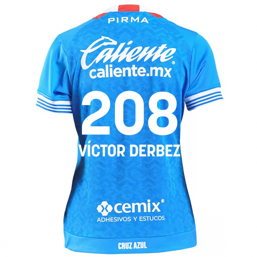 Men Football Louis Víctor Derbez #208 Sky Blue Home Jersey 2024/25 T-Shirt Nz