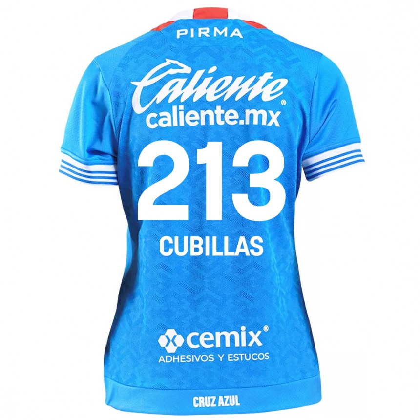 Men Football Andre Cubillas #213 Sky Blue Home Jersey 2024/25 T-Shirt Nz