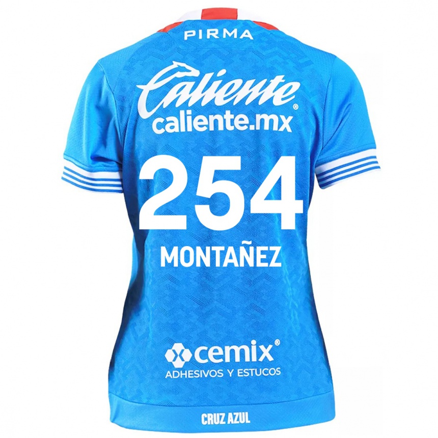 Men Football Humberto Montañez #254 Sky Blue Home Jersey 2024/25 T-Shirt Nz