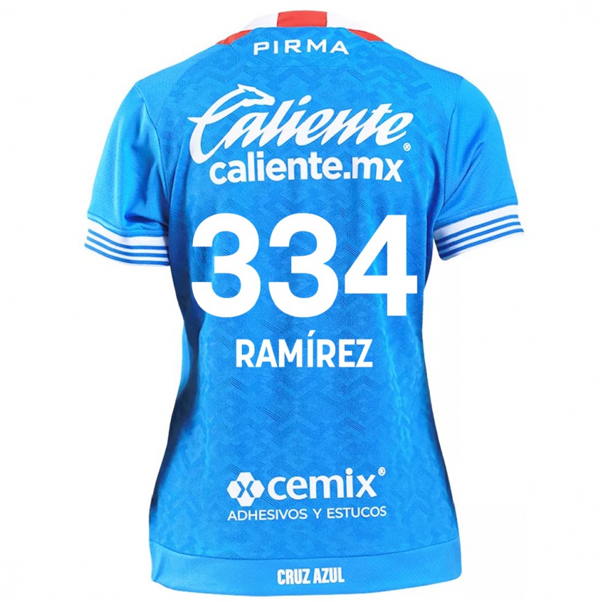 Men Football Mauricio Ramírez #334 Sky Blue Home Jersey 2024/25 T-Shirt Nz