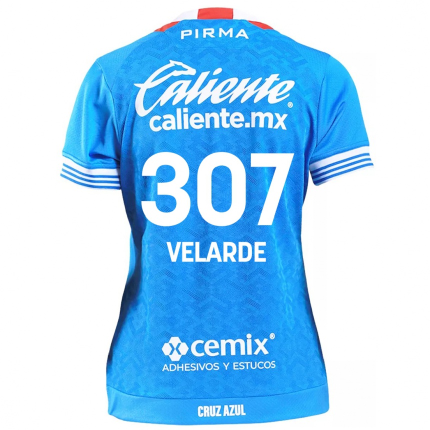 Men Football Juan Velarde #307 Sky Blue Home Jersey 2024/25 T-Shirt Nz