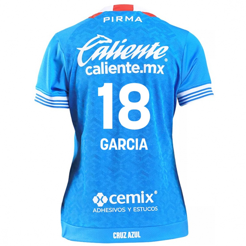 Men Football Diana Garcia #18 Sky Blue Home Jersey 2024/25 T-Shirt Nz