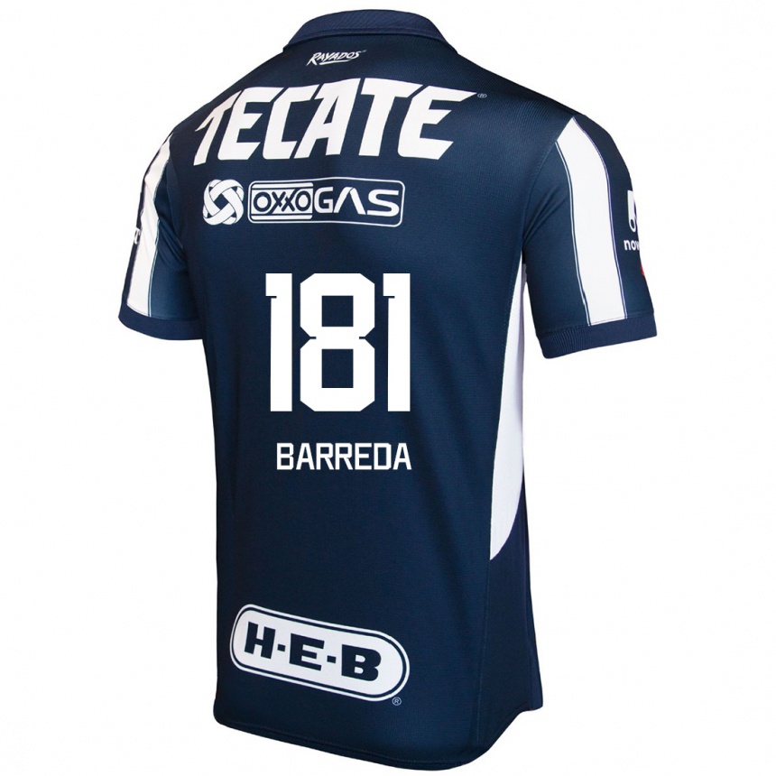 Men Football Dimas Barreda #181 Blue Red White Home Jersey 2024/25 T-Shirt Nz