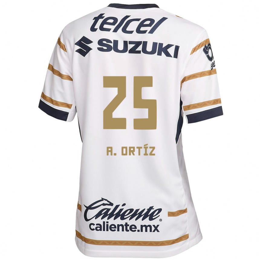 Men Football Arturo Ortiz #25 White Obsidian Home Jersey 2024/25 T-Shirt Nz