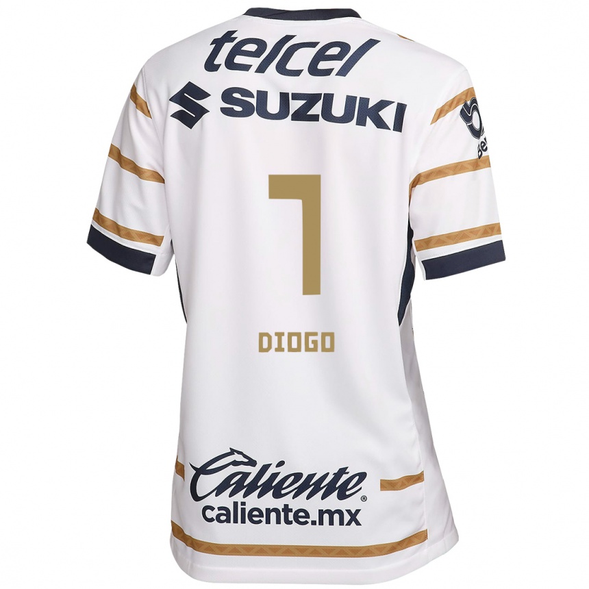 Men Football Diogo #7 White Obsidian Home Jersey 2024/25 T-Shirt Nz